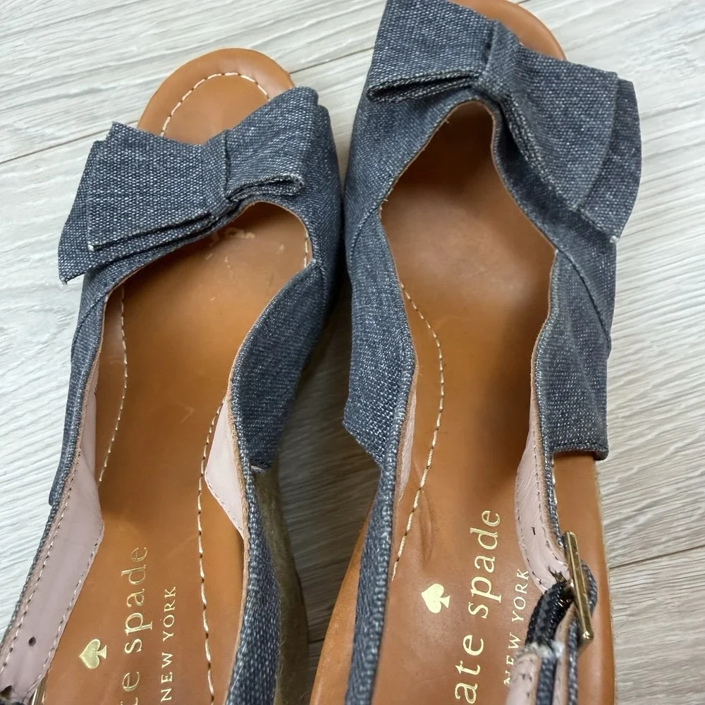 Kate Spade Espadrilles Boardwalk Wedge Heel Size 8
